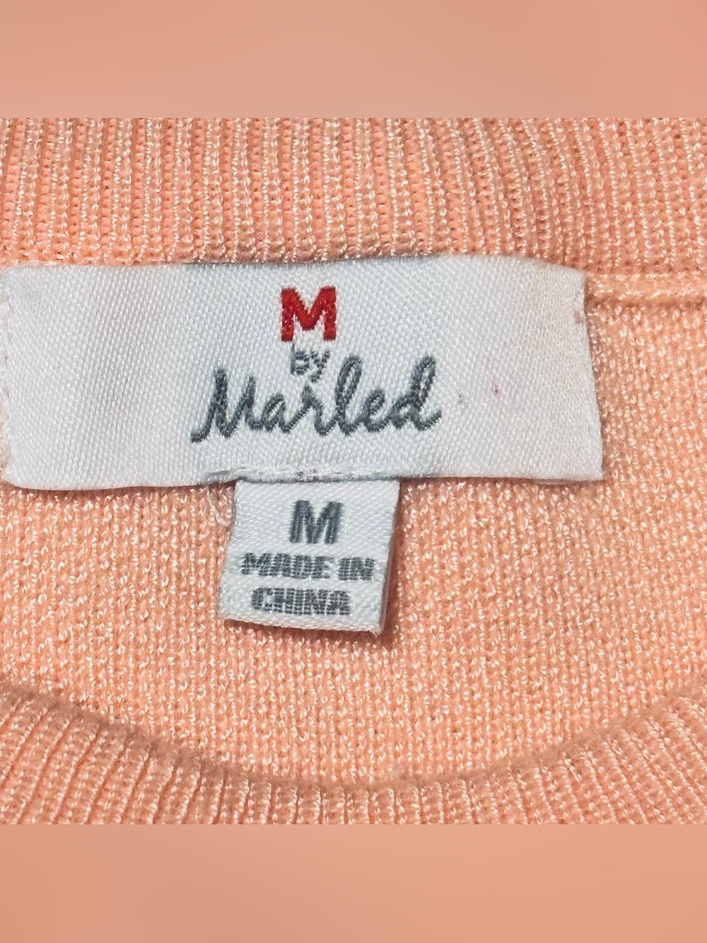M By Marled Heart Sequin Pullover Sweater Women’s Size Medium Pink EUC Valentine - Picture 4 of 7